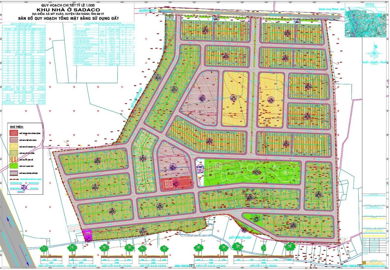 Quy Hoạch Chi Tiết 1/500 Khu Dân Cư Phú Mỹ Gold City