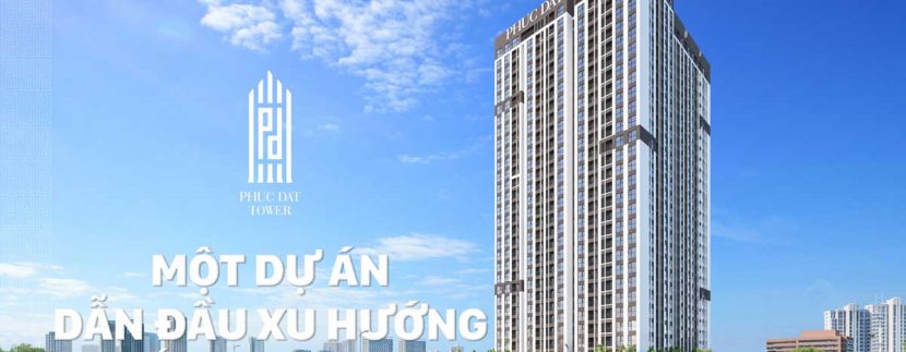 Phối cảnh dự án căn hộ chung cư Phúc Đạt Tower Đông Hòa Dĩ An Bình Dương