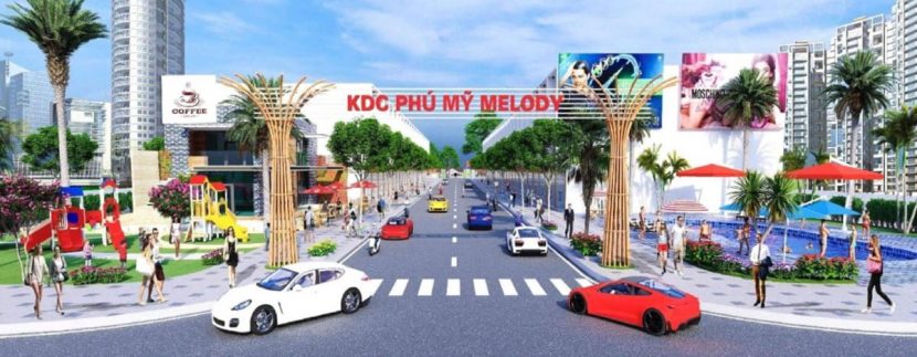 Phối cảnh dự án đất nền Phú Mỹ Meody thị xã Phú Mỹ Bà Rịa