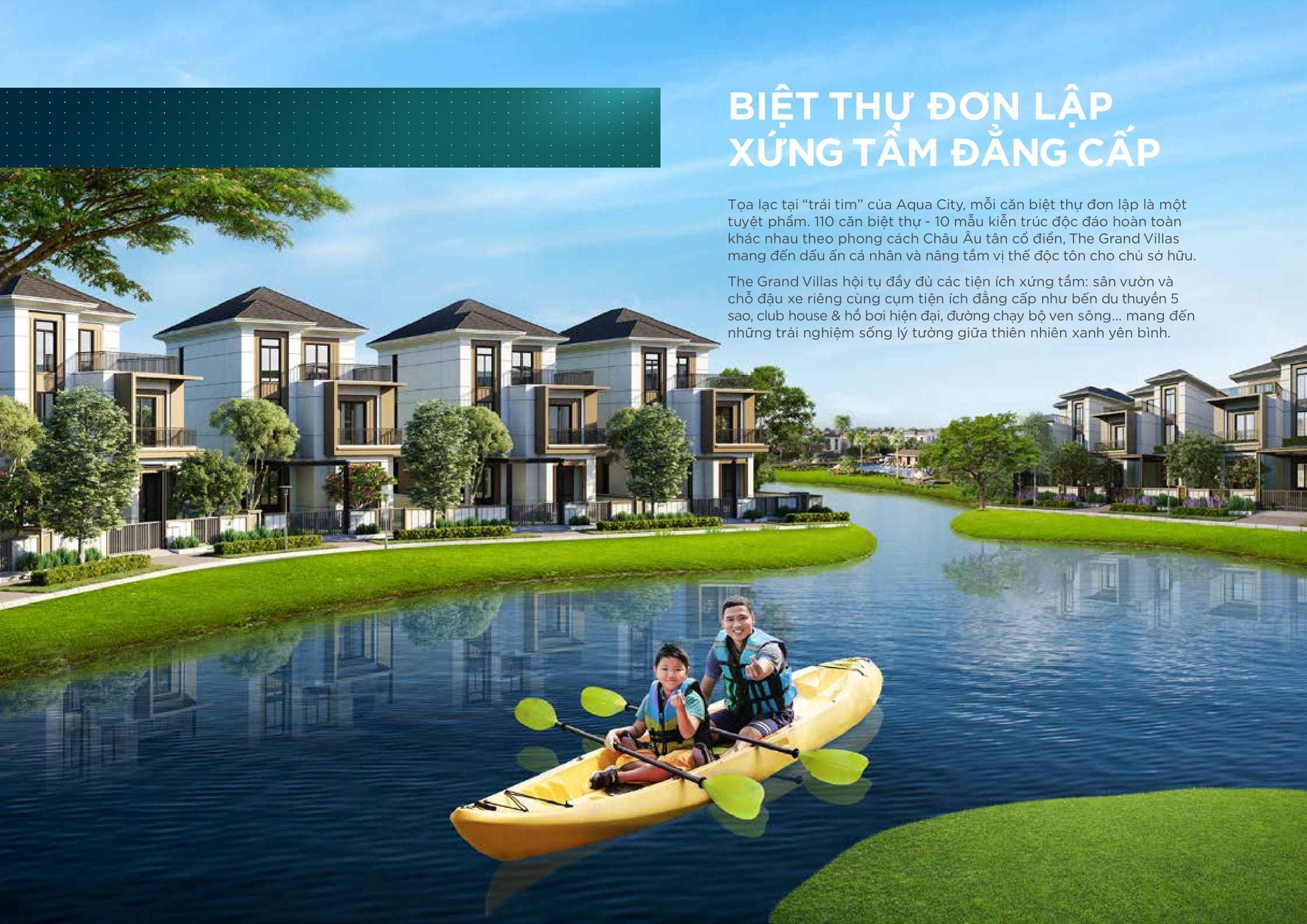 The Grand Villas “Ngôi làng Hà Lan” giữa đô thị sinh thái Aqua City