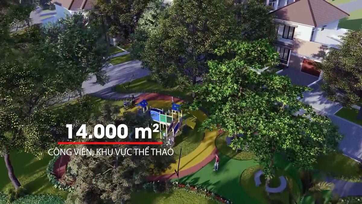 Công viên và khu thể thao 14000 m2