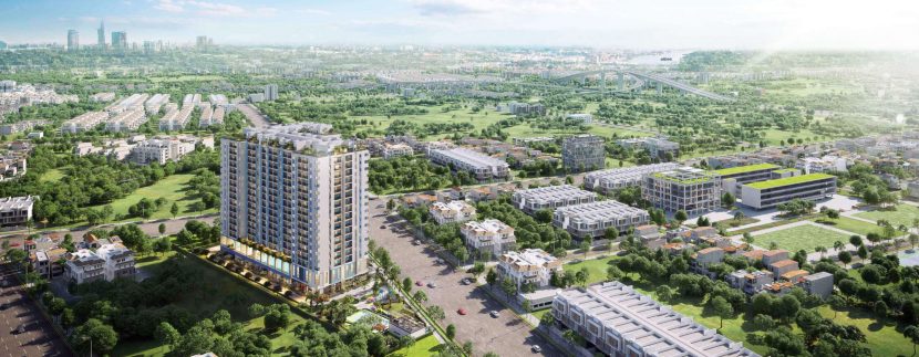 Phối cảnh khu đất nền Thăng Long Residence Bình Dương