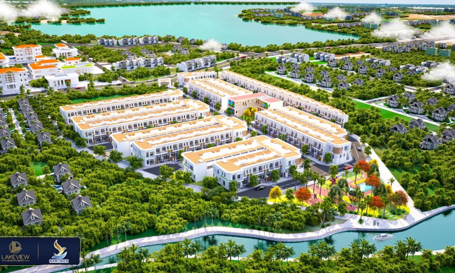 Phối cảnh dự án đất nền Lakeview, Tân Uyên Bình Dương