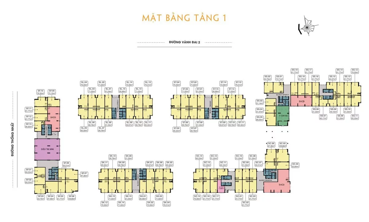 Mặt bằng tầng 1