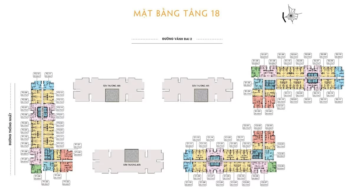 Mặt bằng tầng 18