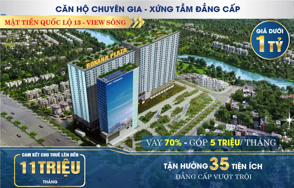 Dự án căn hộ Roxana Plaza Quốc lộ 13, Thuận An, Bình Dương