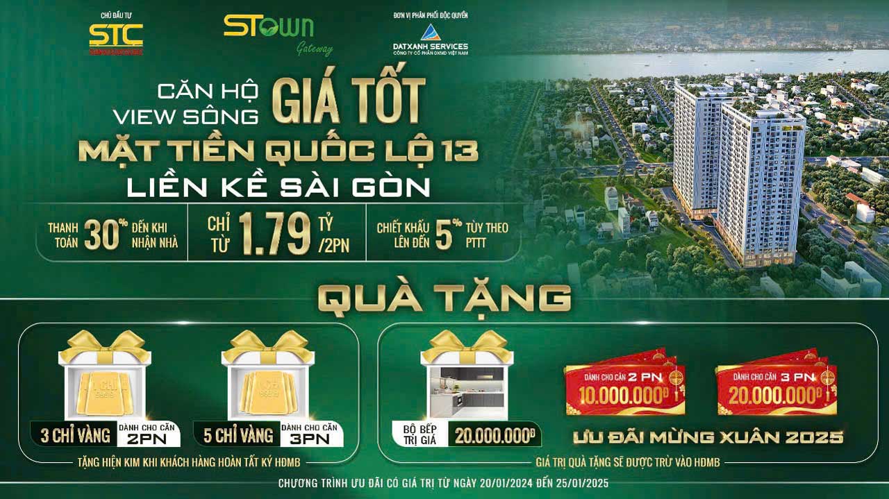 Chính sách chiết khấu Stown Gateway