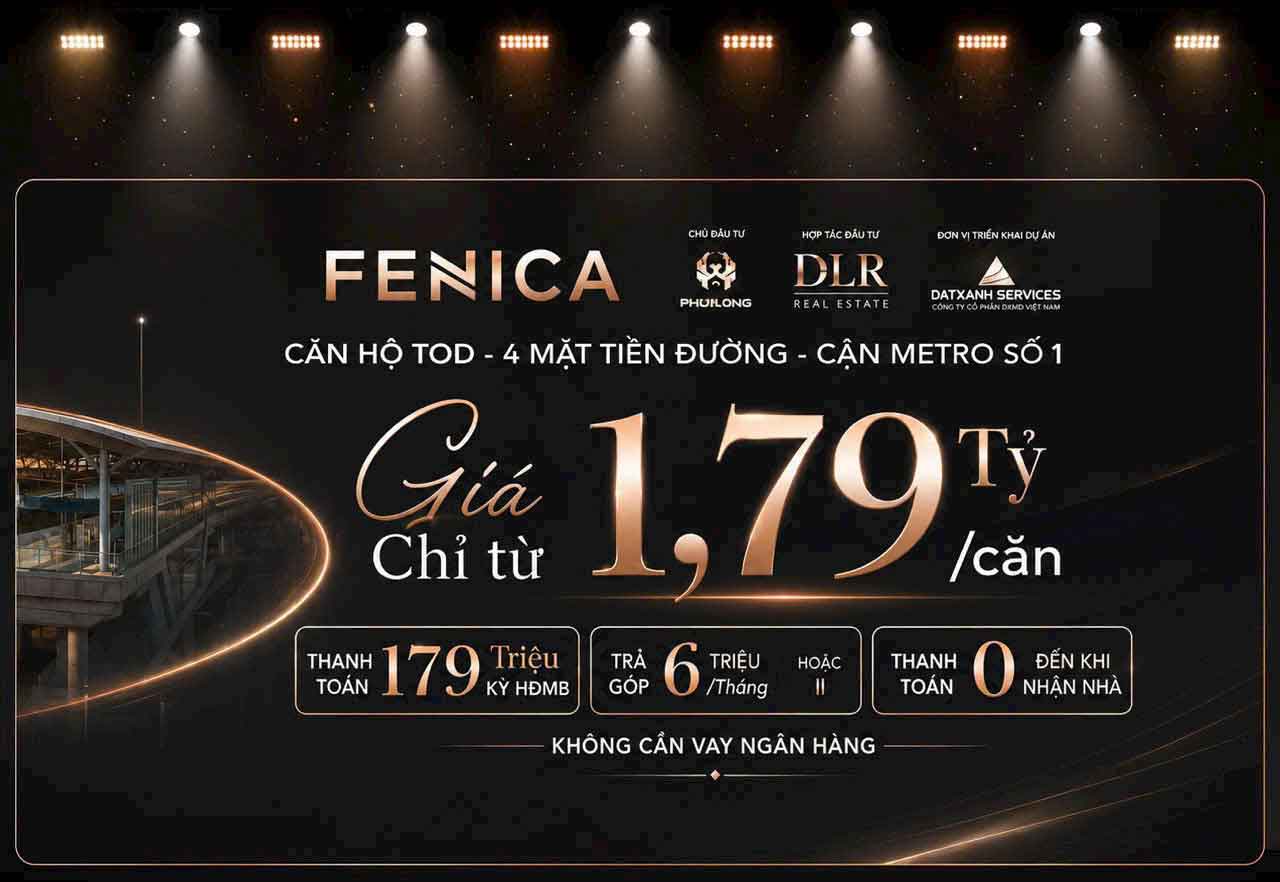 Giá bán căn hộ Fenica Dĩ An